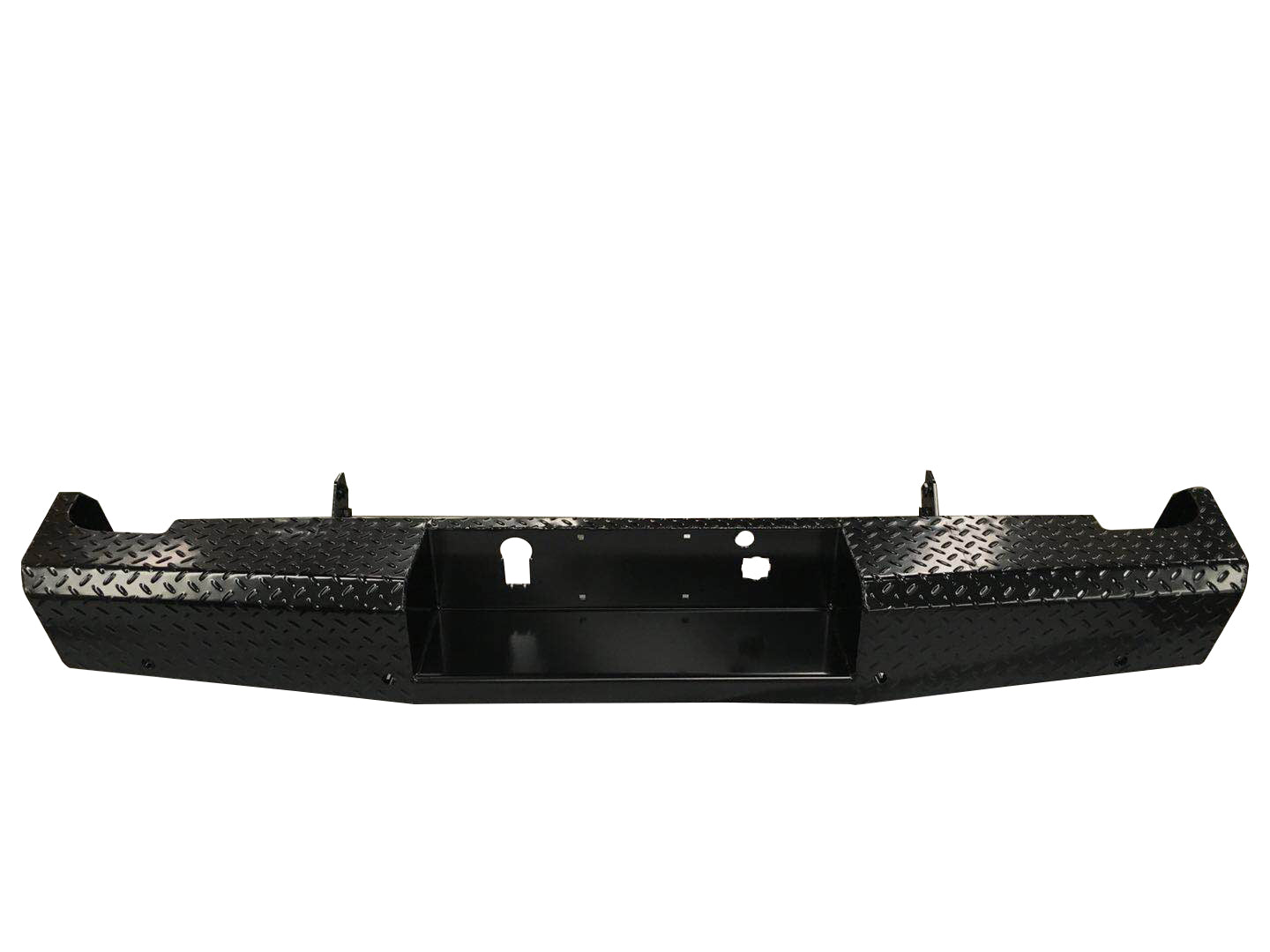 19.5-22 Chevrolet 1500 Trail FX Rear Diamond Plate Bumper - Black Patch Performance