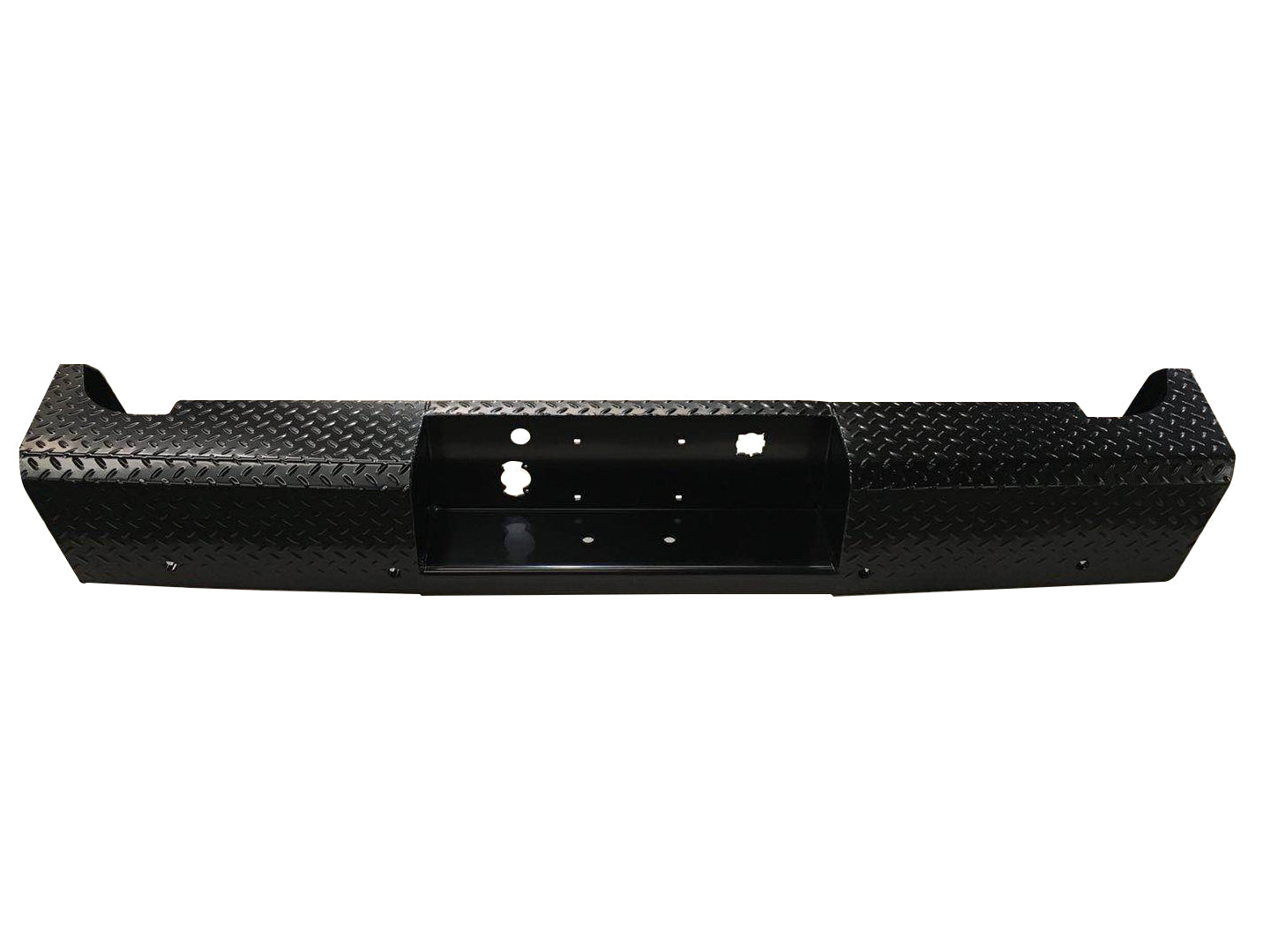 11-14 Chevrolet and GMC 2500/3500 Trail FX Rear Diamond Plate Bumper - Black Patch Performance