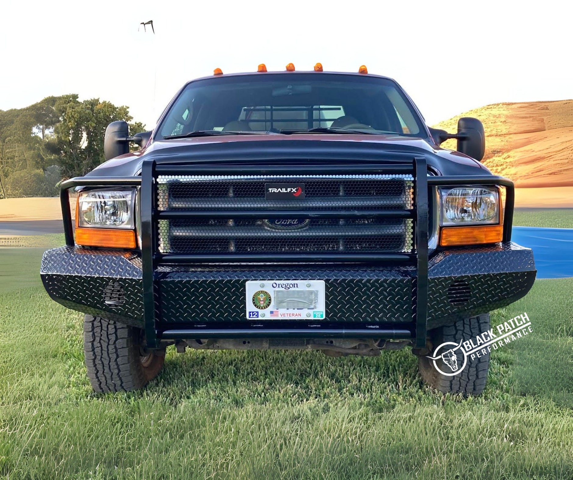 99-04 Ford F250/F350 Trail FX Front Diamond Plate Bumper - Made in the USA