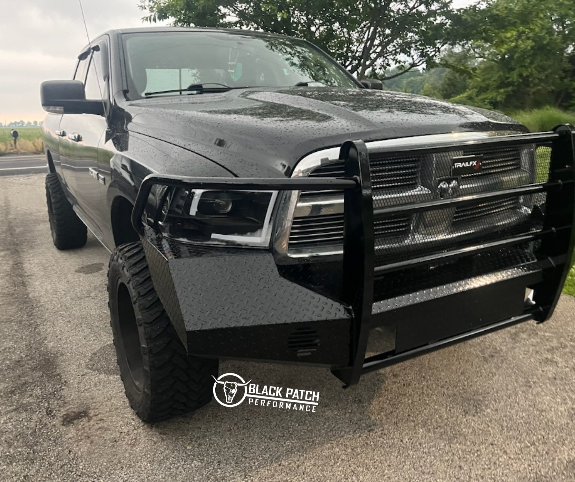 09-12 Dodge Ram 1500 Trail FX Front Diamond Plate Bumper - Made in the USA