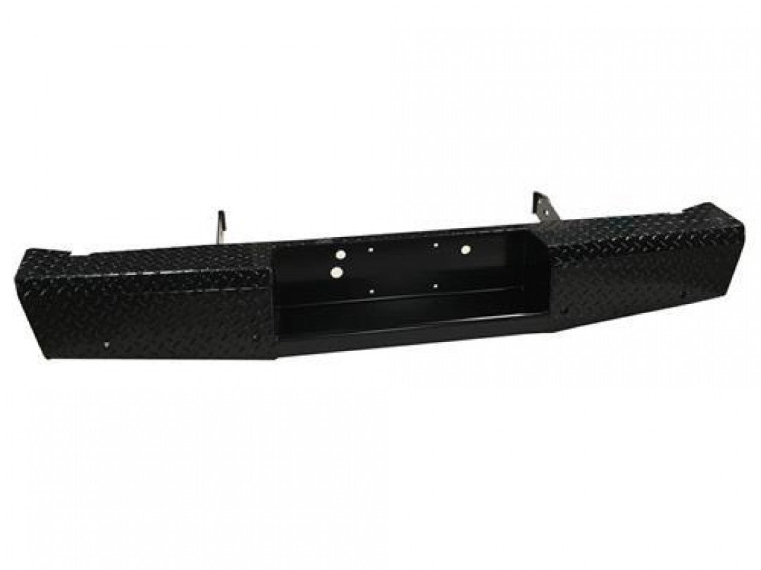 07-13 Toyota Tundra Trail FX Rear Diamond Plate Bumper - Black Patch Performance