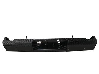 19-22 New Model Ram 1500 Trail FX Rear Diamond Plate Bumper - Black Patch Performance