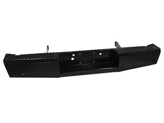 19-22 Ram 2500/3500 AND 09-20 OLD Model Ram 1500 Trail FX Rear Diamond Plate Bumper - Black Patch Performance