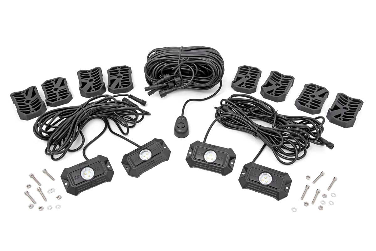 Deluxe LED Rock Light Kit - 4 Pods