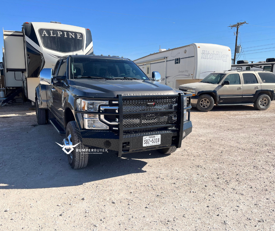 Ranch Style Full Front Replacement Bumper - Black Patch Performance