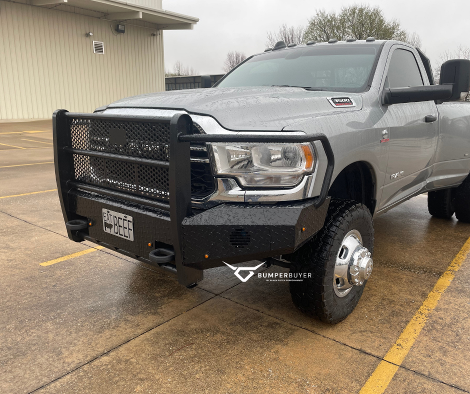 Ranch Style Full Front Replacement Bumper - Black Patch Performance