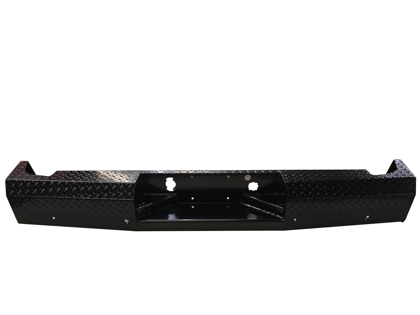 07-13 Chevrolet and GMC 1500 Trail FX Rear Diamond Plate Bumper - Black Patch Performance