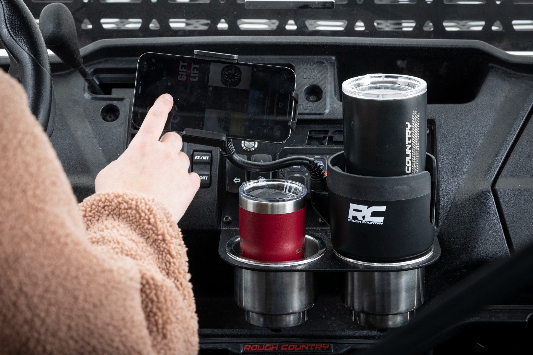 2 in 1 Expanding Cup Holder and Phone Holder